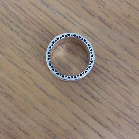 Pink Enamel Pandora Ring Band - Picture 3 of 8